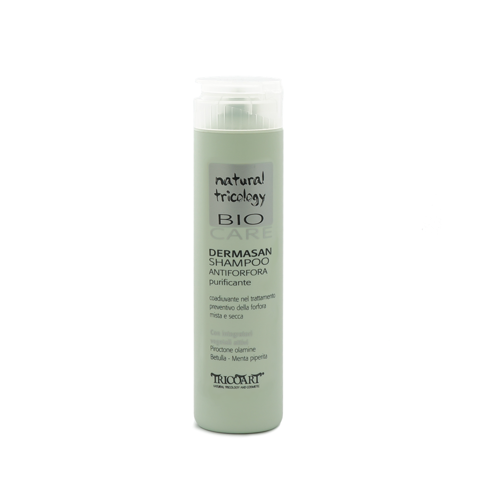 DERMASAN Shampoo antiforfora purificante Trychologiczny szampon przeciwłupieżowy oczyszczający – ł.suchy 250 ml – Tricoart