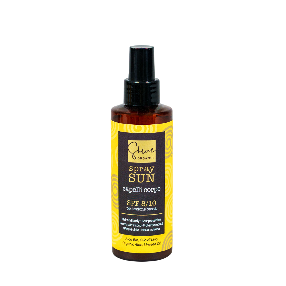 SHINE ORGANIC SUN Spray Doposole SPF 8/10 Odżywczo ochronne serum w sprayu SPF 8/10 150 ml – Tricoart