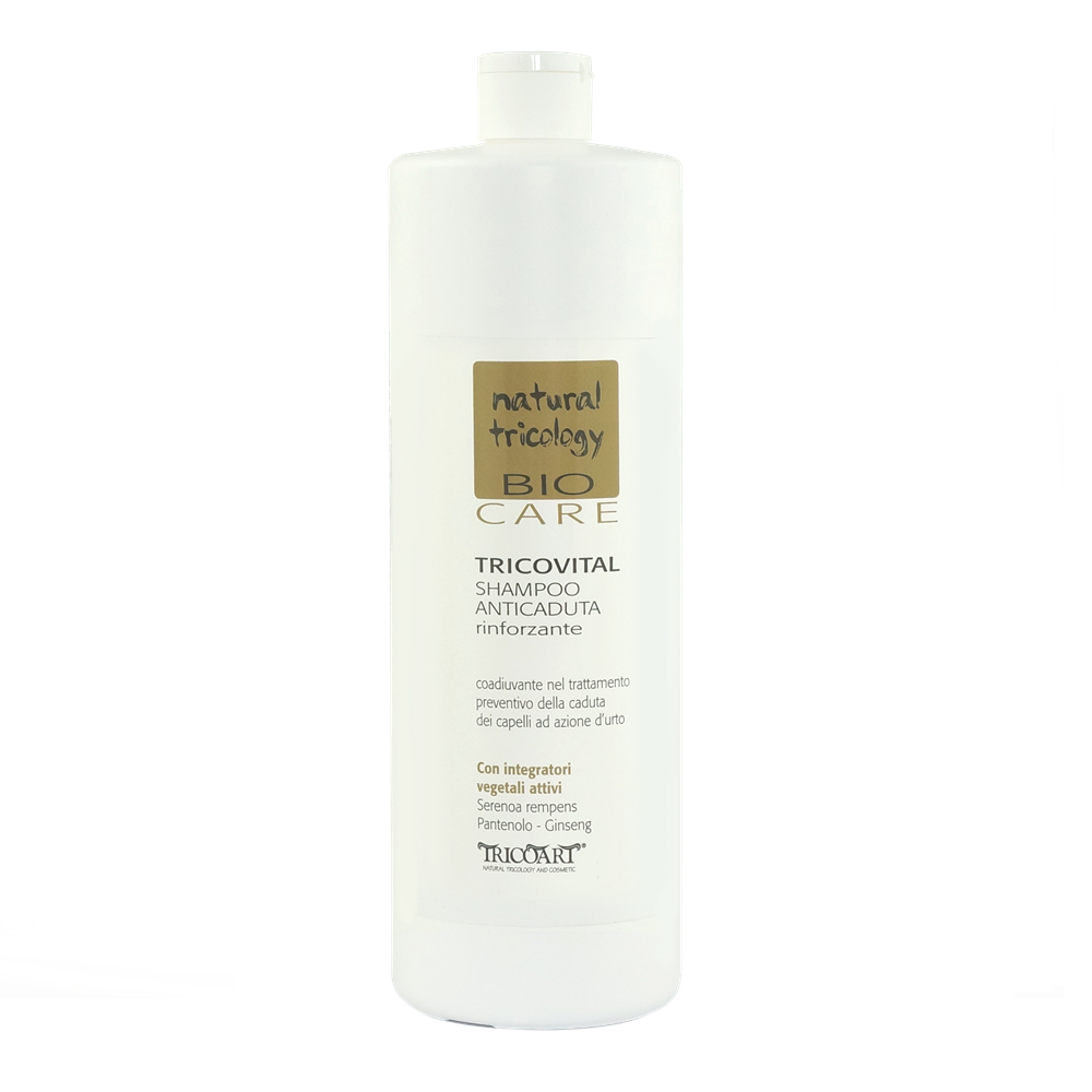 TRICOVITAL Shampoo anticaduta rinforzante Trychologiczny szampon wzmacniający do włosów wypadających 1000 ml – Tricoart