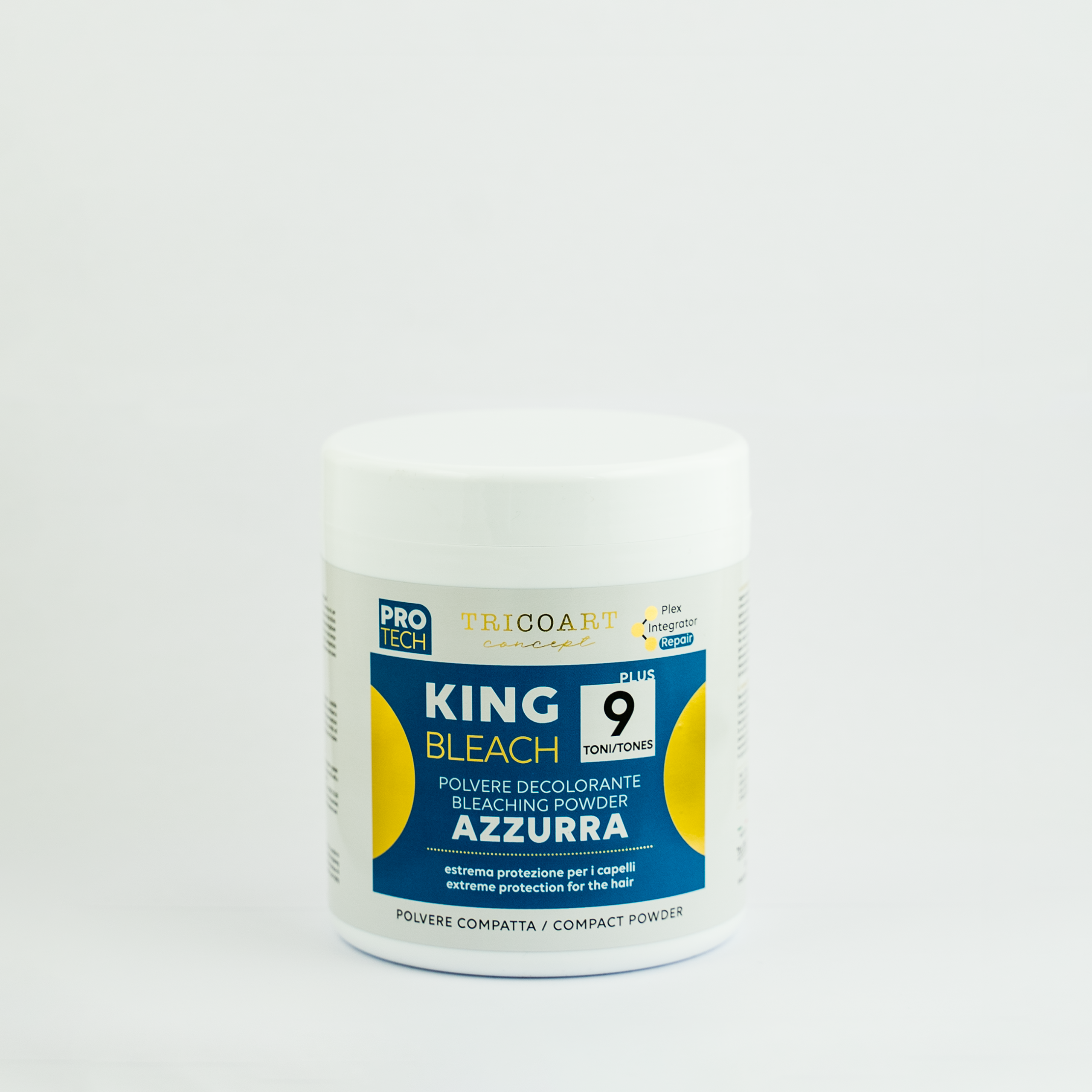 PROTECH King Bleach 9 Polvere Azzurra Jasnoniebieski puder kompaktowy 9 tonów 500 gr. – Tricoart