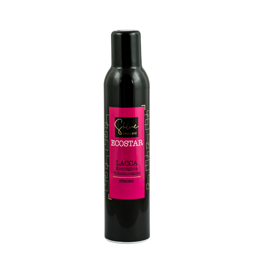 SHINE ORGANIC Ecostar Lacca ecologica volumizzante strong Trychologiczny ekolakier do włosów strong 350 ml – Tricoart