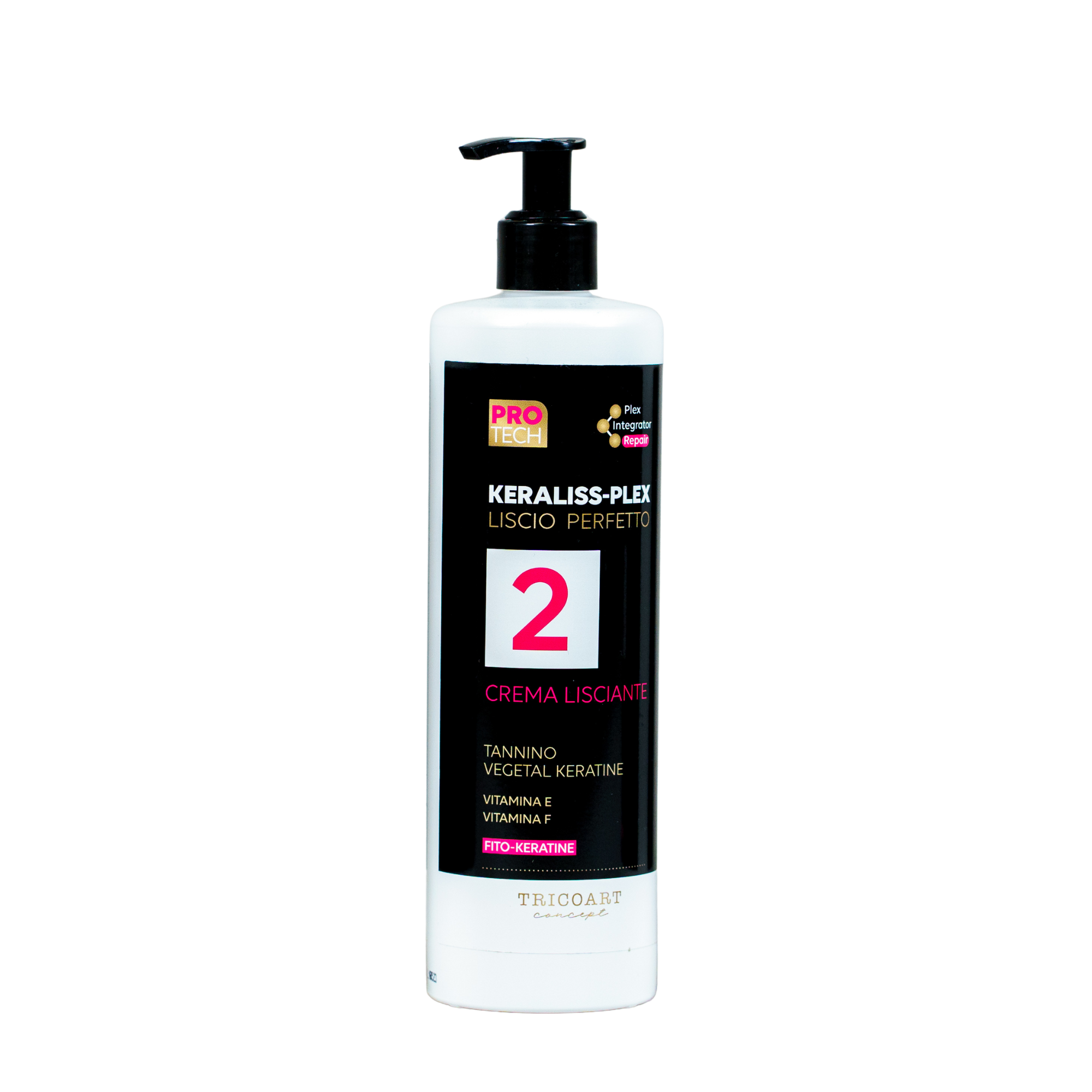 PROTECH Keraliss plex Liscio perfetto crema lisciante 2 Krem wygładzający z taninami i keratyną 500 ml. – Tricoart