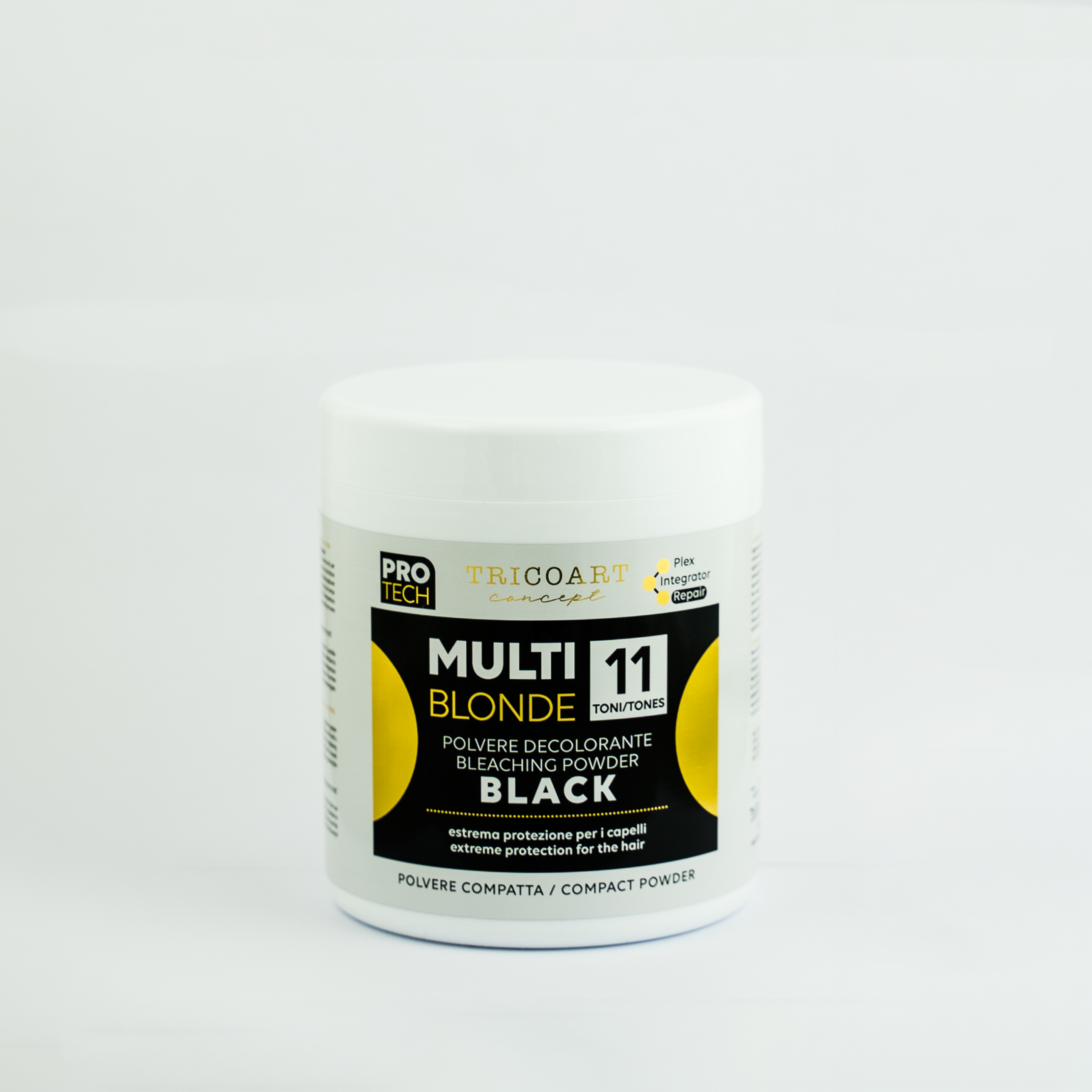 PROTECH Multi Blonde 11 Polvere Black Czarny puder kompaktowy 11 tonów 500 gr. – Tricoart