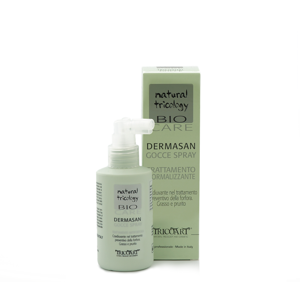 DERMASAN Gocce spray trattamento normalizzante Trychologiczne serum oczyszczająco normalizujące spray 100 ml – Tricoart