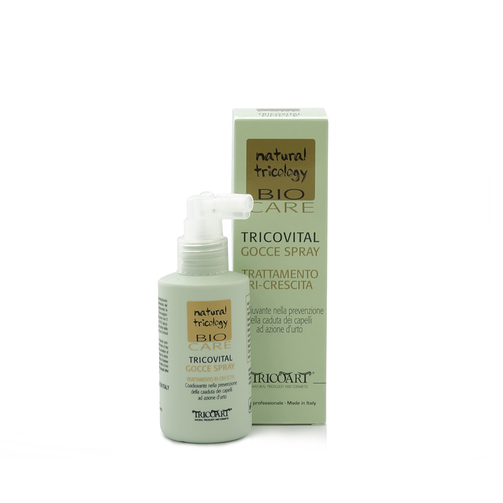 TRICOVITAL Gocce spray trattamento ri – crescita Trychologiczne serum pobudzające odrost włosów spray 100 ml – Tricoart