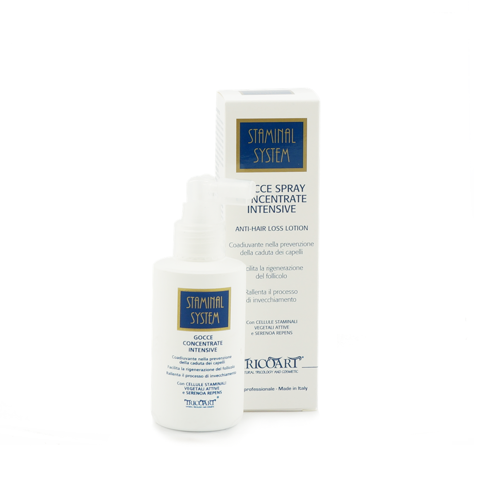 STAMINAL SYSTEM Gocce spray concentrate intensive Trychologiczne serum pobudzające z komórkami macierzystymi spray 100 ml – Tricoart