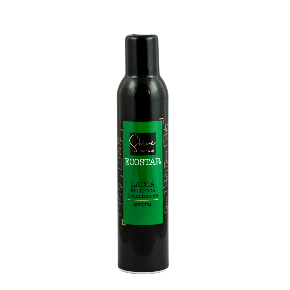 SHINE ORGANIC Ecostar Lacca ecologica volumizzante medium Trychologiczny ekolakier do włosów medium 350 ml – Tricoart