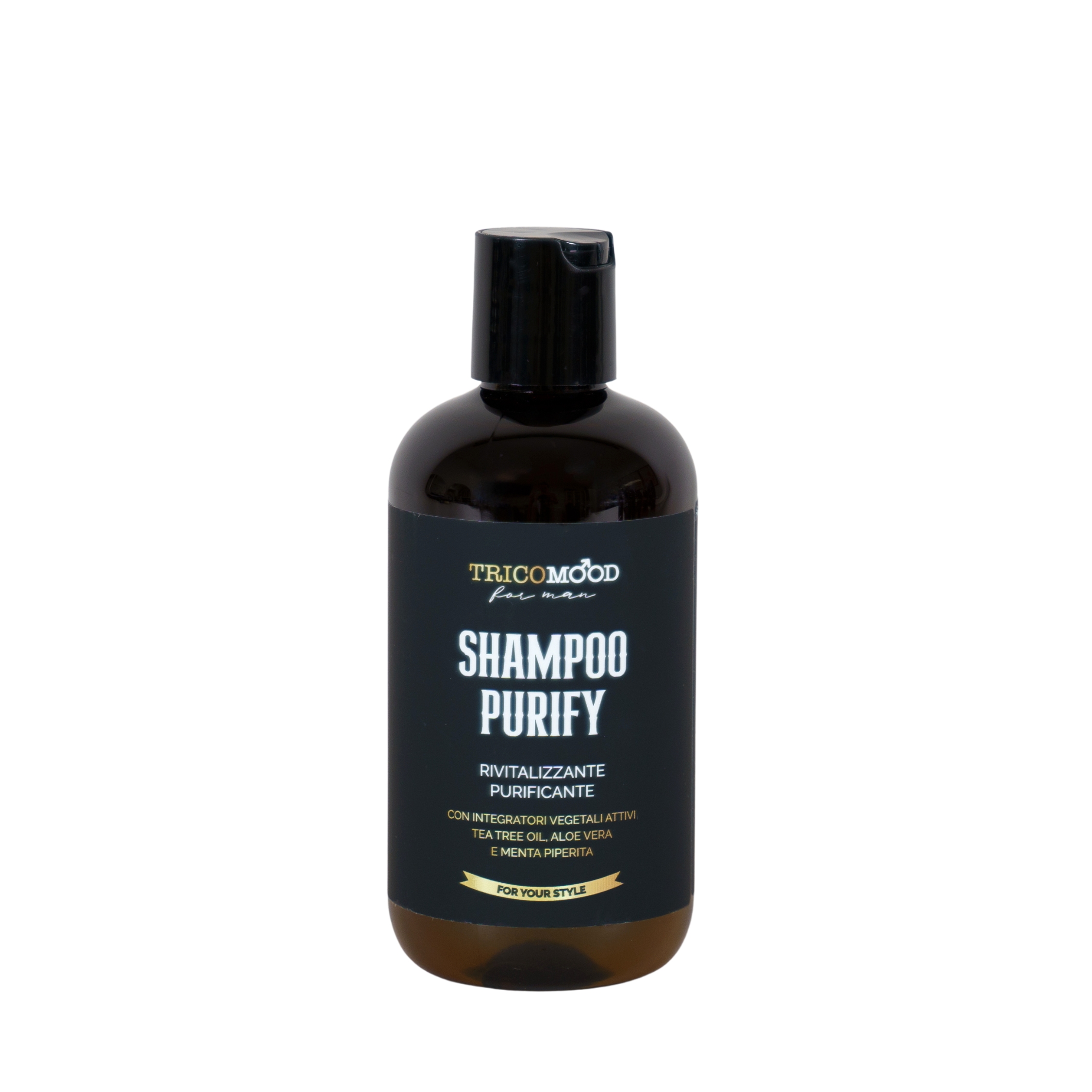 TRICOMOOD FOR MAN Shampoo purificante Szampon oczyszczający z olejkiem drzewa herbacianego 250 ml – Tricoart