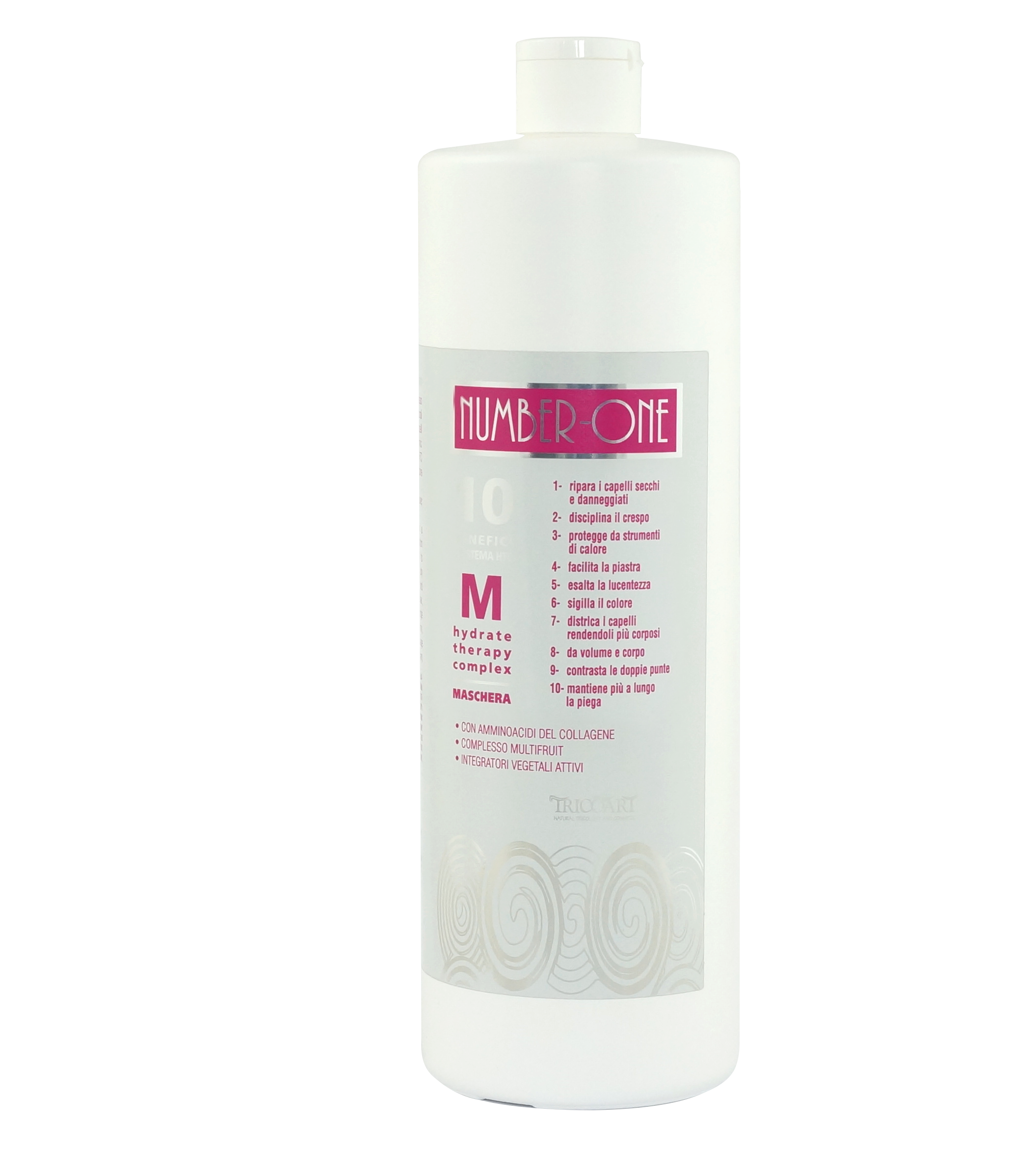 NUMBER-ONE Maschera hydrate therapy complex Intensywnie nawilżająca maska kremowa 1000 ml – Tricoart