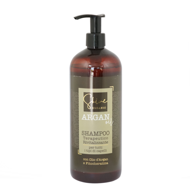 SHINE ORGANIC ARGAN OIL Shampoo terapeutico rivitalizzante 1000 ml PROFESJONALNY